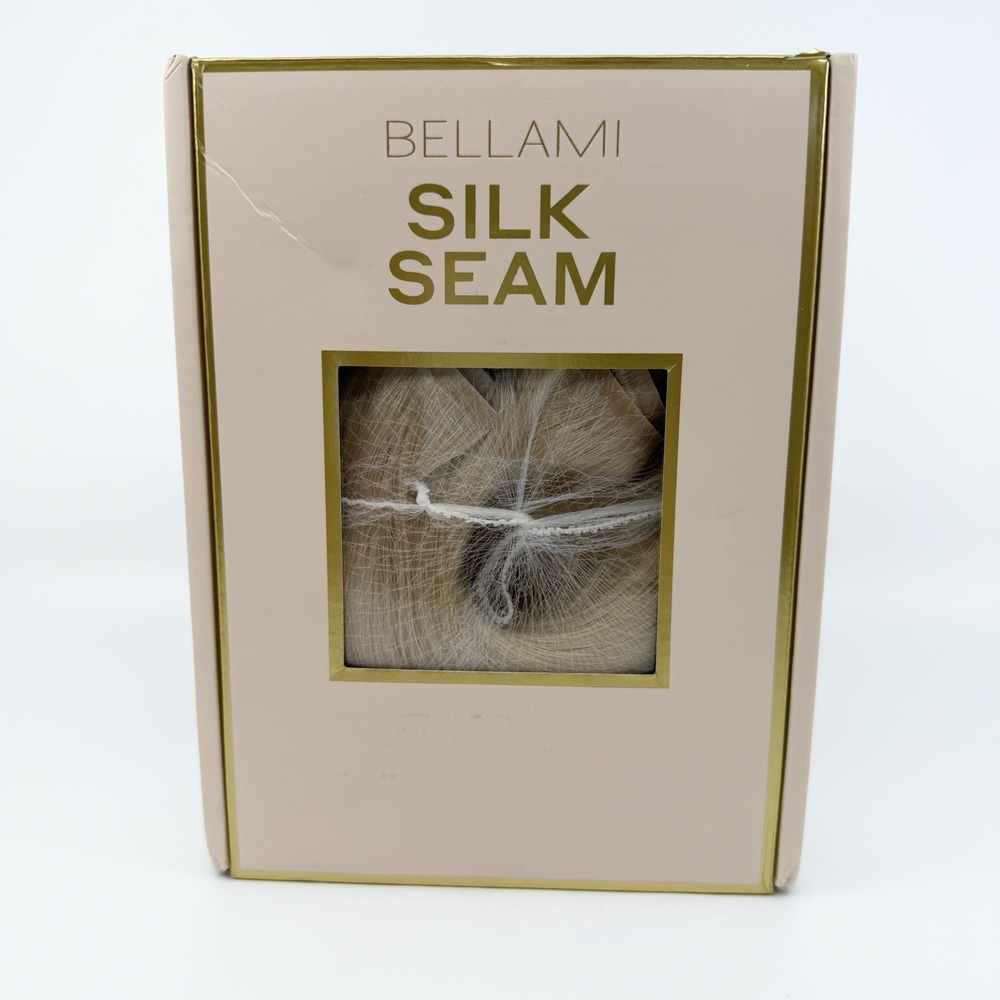 BELLAMI Silk Seam 24" Clip In Hair Extensions Beige Blonde #N90 NEW Remy Human